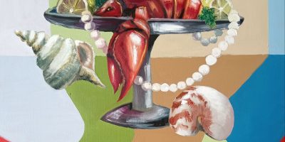 Lesia_Bezkyshka_The_Red_Crustacean_Oil_on_canvas_50cmx50cm